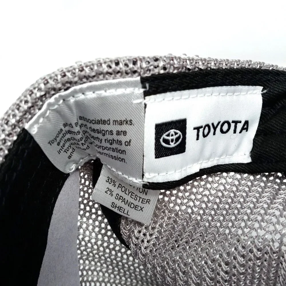 NEW Toyota Racing TRD Logo Black/Grey Mesh Trucker Adjustable Hat Cap